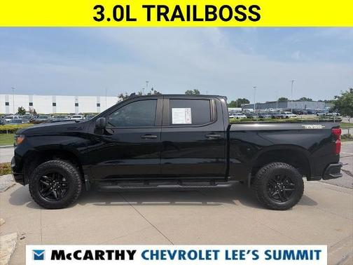 Black 2024 Chevrolet Silverado 1500 Custom Trail Boss
