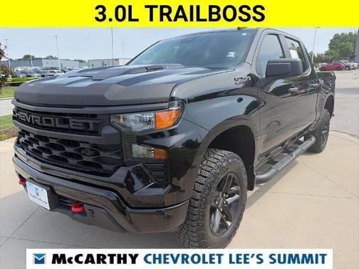 Black 2024 Chevrolet Silverado 1500 Custom Trail Boss