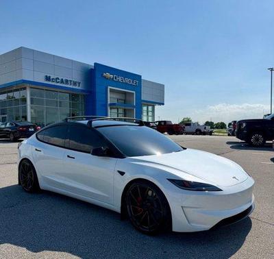 Pearl White Multi 2025 Tesla Model 3 Long Range