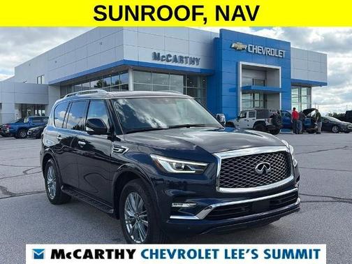 Blue 2024 INFINITI QX80 Luxe