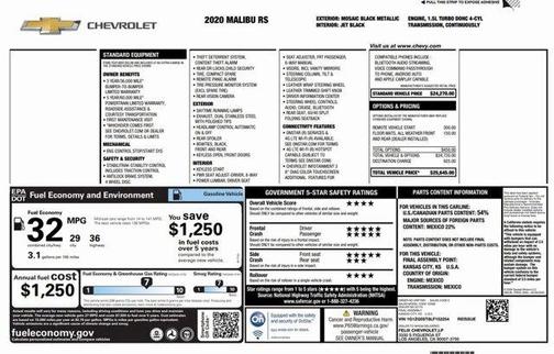 2020 Chevrolet Malibu RS