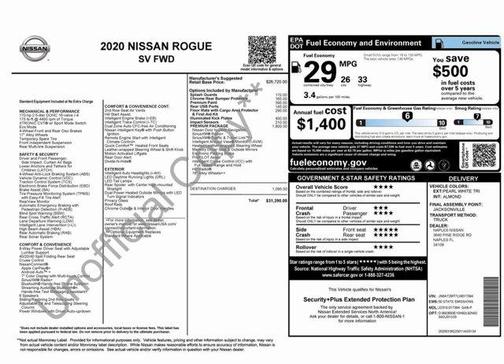 2020 Nissan Rogue SV