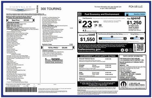 2022 Chrysler 300 Touring