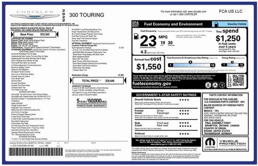 2022 Chrysler 300 Touring
