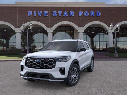 White Metallic 2026 Ford Explorer Platinum