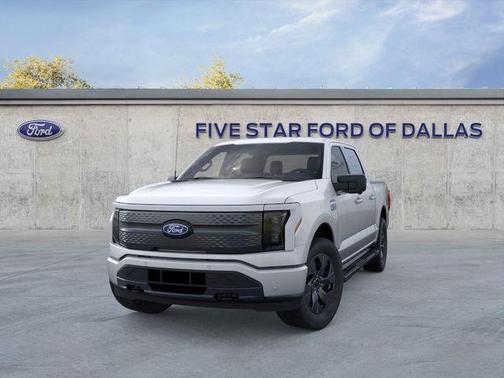 Silver Metallic 2025 Ford F-150 Lightning Flash
