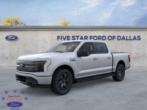 Silver Metallic 2025 Ford F-150 Lightning Flash