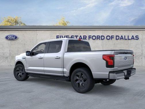 Silver Metallic 2025 Ford F-150 Lightning Flash