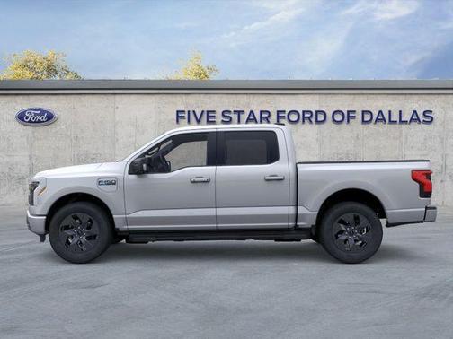 Silver Metallic 2025 Ford F-150 Lightning Flash
