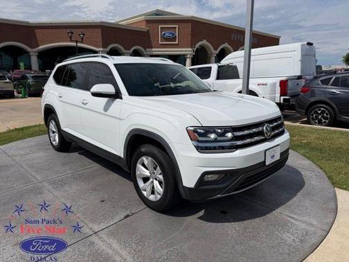 Pure White 2019 Volkswagen Atlas 3.6L SE