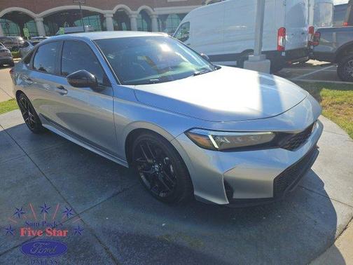 Solar Silver Metallic 2025 Honda Civic Sport