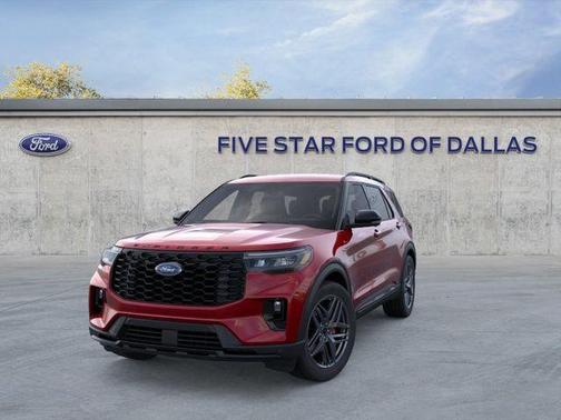 Rapid Red Metallic Tinted Clearcoat 2026 Ford Explorer ST-Line