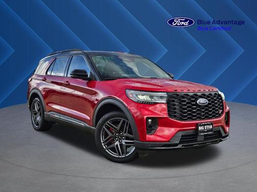 Rapid Red Metallic TC 2025 Ford Explorer ST