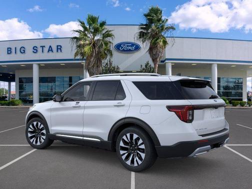 Space White Metallic 2026 Ford Explorer Platinum