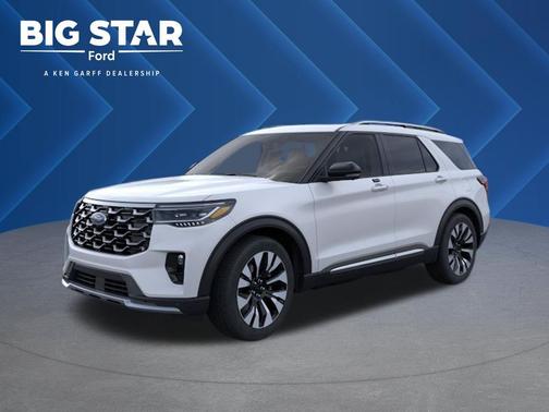 Space White Metallic 2026 Ford Explorer Platinum