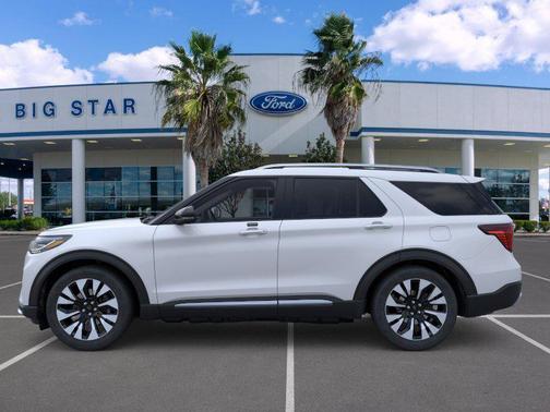 Space White Metallic 2026 Ford Explorer Platinum