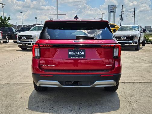 Red Metallic 2026 Ford Explorer Platinum