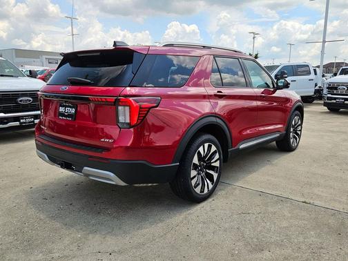 Red Metallic 2026 Ford Explorer Platinum