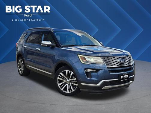 Blue Metallic 2019 Ford Explorer Platinum