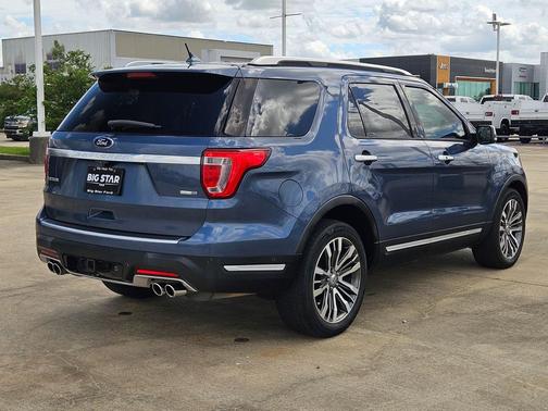Blue Metallic 2019 Ford Explorer Platinum