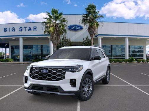 Star White Metallic Tri-Coat 2026 Ford Explorer Platinum