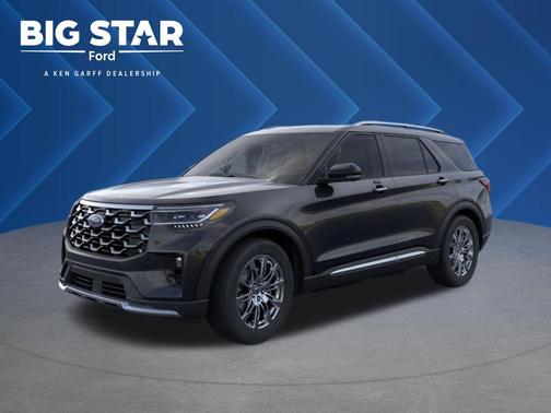 Agate Black Metallic 2026 Ford Explorer Platinum