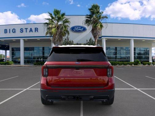 Rapid Red Metallic Tinted Clearcoat 2026 Ford Explorer ST-Line