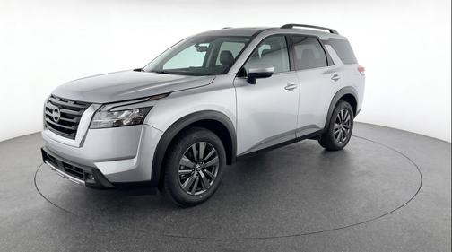 Brilliant Silver Metallic 2025 Nissan Pathfinder SV 4WD