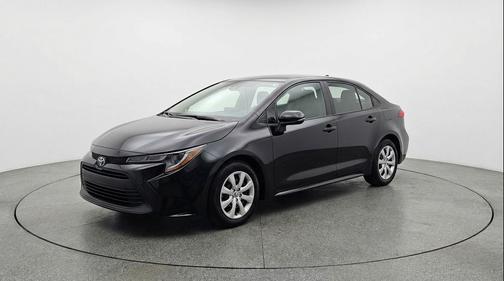 Midnight Black Metallic 2025 Toyota Corolla LE