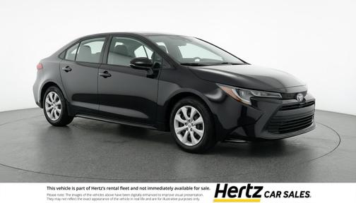 Midnight Black Metallic 2025 Toyota Corolla LE