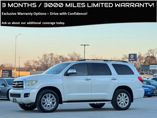 White 2010 Toyota Sequoia Platinum