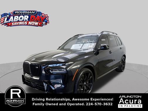 Black Sapphire Metallic 2025 BMW X7 M60i