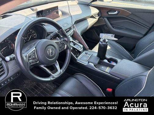 pewter gray metallic 2023 Acura TLX Advance