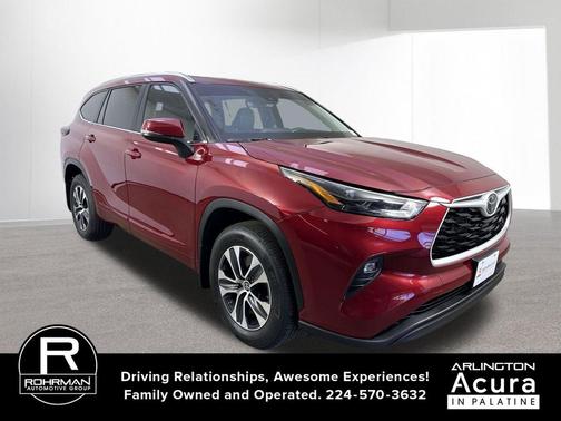 Ruby Flare Pearl 2024 Toyota Highlander XLE