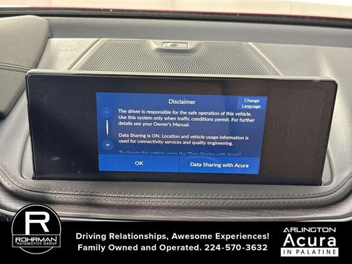 Performance Red Pearl 2026 Acura MDX Advance Package