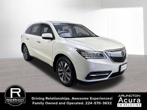 White Diamond Pearl 2016 Acura MDX 3.5L