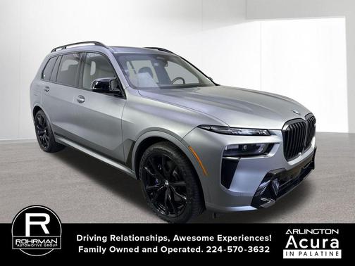 Frozen Pure Gray Metallic 2024 BMW X7 M60i