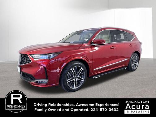 Performance Red Pearl 2025 Acura MDX Advance Package
