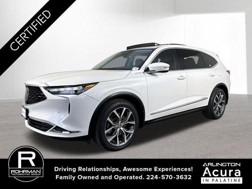Platinum White Pearl 2024 Acura MDX Technology Package