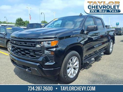 Black 2023 Chevrolet Silverado 1500 Custom