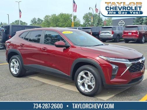 Crimson Metallic 2024 Chevrolet Trax LS