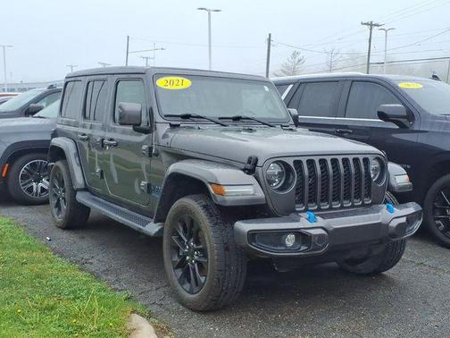Gray 2021 Jeep Wrangler Unlimited 4xe Sahara