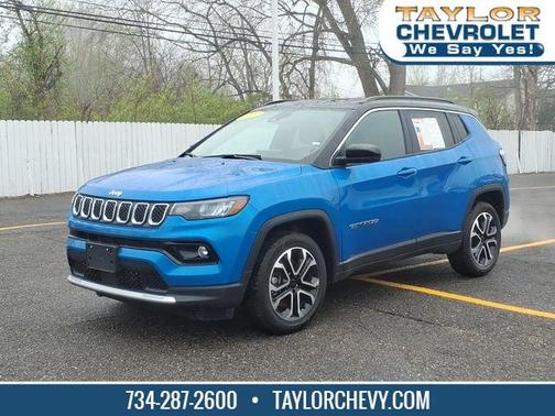 Laser Blue 2023 Jeep Compass Limited