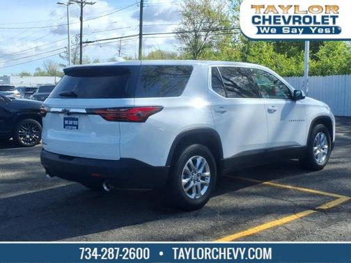 Summit White 2023 Chevrolet Traverse LS