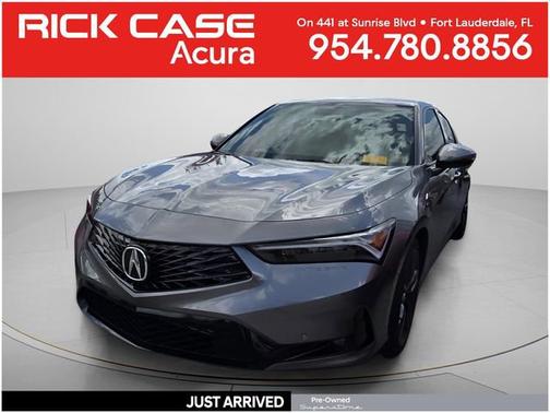 Liquid Carbon Metallic 2025 Acura Integra Hatchback