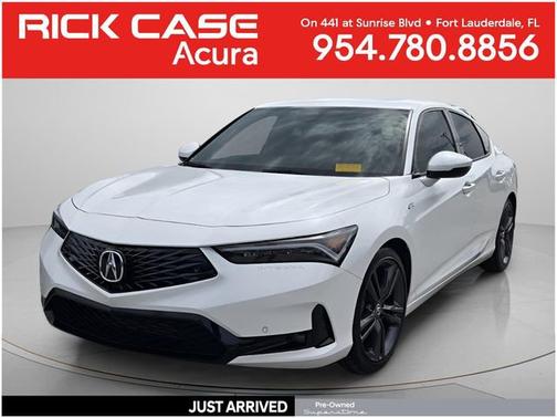 Platinum White Pearl 2024 Acura Integra Hatchback