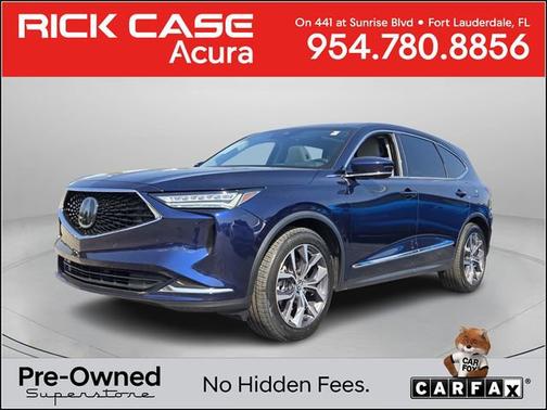 Fathom Blue Pearl 2024 Acura MDX