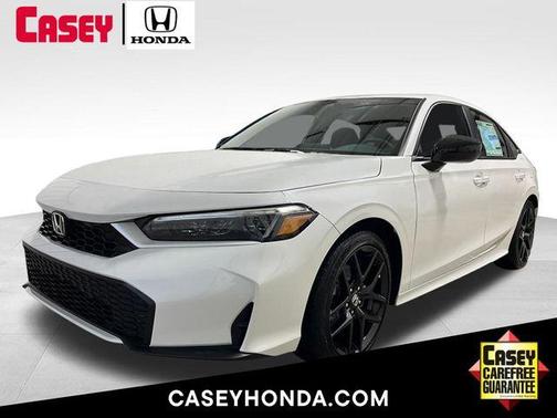 Platinum White Pearl 2026 Honda Civic Hybrid Sport