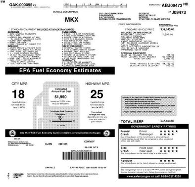 Ingot Silver Metallic 2010 Lincoln MKX Base