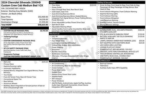 Sterling Gray Metallic 2024 Chevrolet Silverado 2500 Custom
